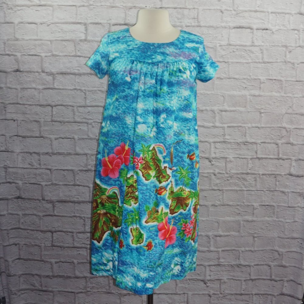 Vintage 60s Hawaiian Ui Maikai Island Dress